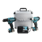 MAKITA CLX224X COMBO TALADRO ATORNI. 3/8" DF333D+ATORNILLADOR DE IMPACTO TD110D 12V 2BAT 1.5A + MALETIN METALICO